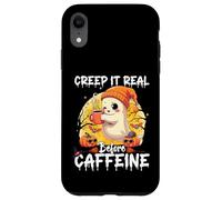 Cute Ghost Coffee Halloween Creep It Real Before Caffeine Custodia per iPhone XR
