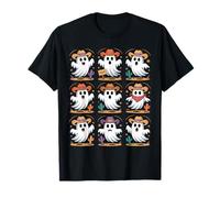 Cute Ghost Cowboys Halloween Spooky Western Maglietta