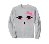 Cute Ghost Face with Bow for Girl Women Halloween Costume Felpa
