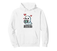 Cute Ghost Halloween Spooky Boo Gamer Videogame Felpa con Cappuccio