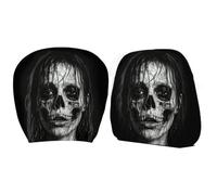 Cute Ghost Headrest Covers, 2 Pieces Elastic, Spooky Horror Halloween