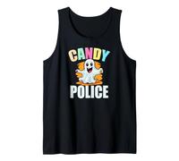 Cute Ghost Police Security Candy Halloween Canotta
