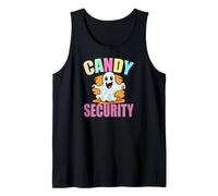 Cute Ghost Police Security Candy Halloween Canotta