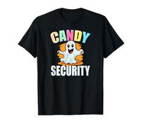 Cute Ghost Police Security Candy Halloween Maglietta