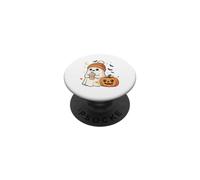 Cute Ghost Pumpkin Spice Latte Stagione autunnale PopSockets PopGrip Adesivo