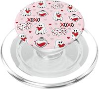 Cute Ghost Valentines XOXO Heart Dice Spooky PopSockets PopGrip per MagSafe