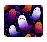 Cute Ghosts Helloween (2) Tappetino per Mouse Soffice Tappetini Mouse Base in Gomma Mousepad per Casa Gioco Lavoro 25X30Cm