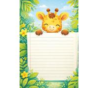 Cute Giraffe Notebook for Kids: Adorable Jungle Animal Journal for Writing, Drawing & School Notes - Lined Notebook for Boys & Girls, Daily Use, Creativity, Fun Learning & Gift Idea