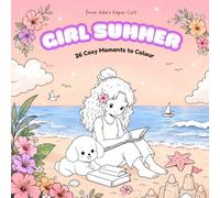 Cute Girl Summer: A Comfy Colouring Book
