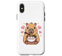 Cute Girls Capybara Ramen Kawaii Tea Kawaii Capy Lover Custodia per iPhone X/XS