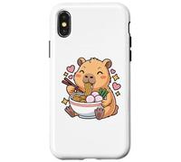 Cute Girls Capybara Ramen Kawaii Tea Kawaii Capy Lover Custodia per iPhone X/XS