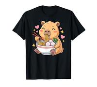 Cute Girls Capybara Ramen Kawaii Tea Kawaii Capy Lover Maglietta