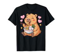 Cute Girls Capybara Ramen Kawaii Tea Kawaii Capy Lover Maglietta