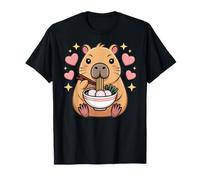 Cute Girls Capybara Ramen Kawaii Tea Kawaii Capy Lover Maglietta