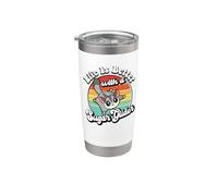 Cute Girls Retro Vintage Life Is Better Sugar Glider Lover Bicchiere termico in acciaio inox doppia parete