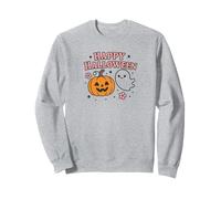 Cute Girly Halloween| Zucca Pastello e Fantasma Design Felpa