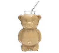 Cute Glass Cups, 320 ml riutilizzabili Tumbler Funny, 9,3 x 7,3 x 14 cm Cute Glass Cups Coffee Drinkware, Functional For Iced Hot Tea Milk Juice Water Cocktail Beer Wine Home Bar Office Party