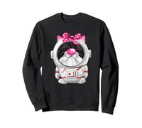 Cute GNOME Cat Mom Graphic for Women Space Astronaut Cat Felpa