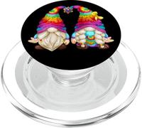 Cute Gnome In 70s Outfit Shows Peace Sign In Hippie Costume PopSockets PopGrip per MagSafe