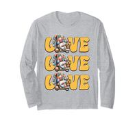 Cute Gnomes Love Patchwork Graphic For Sunflower Lovers Maglia a Manica