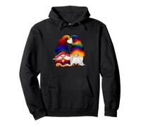 Cute Gnomie LGBTQ Stuff - Proud Rainbow Gnomes for Gay Pride Felpa con Cappuccio