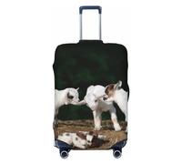 Cute Goat Baby Travel Luggage Covers - Elasticità Valigie Coperture Protector per bagagli 45-81 cm, Nero , L