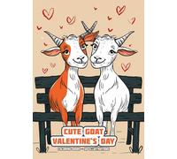 Cute Goat - Valentine's Day - Coloring Book: 50 Illustrations
