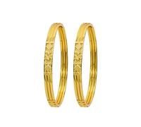 CUTE GOLD Braccialetto tradizionale placcato oro da un grammo per donne e ragazze (4013)