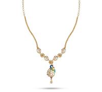 CUTE GOLD Collana tradizionale placcata in oro e rame, da un grammo, per donne e ragazze (NEC-8069)