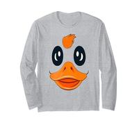 Cute Goose Duck Face Halloween Matching Group Party Kids Boy Maglia a Manica
