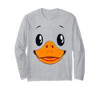 Cute Goose Duck Face Halloween Matching Group Party Kids Boy Maglia a Manica