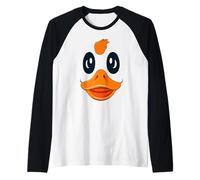Cute Goose Duck Face Halloween Matching Group Party Kids Boy Maglia con Maniche Raglan