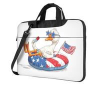 Cute Goose Occhiali Da Sole In Swim Ring Laptop Bag Laptop Case 15.6 Pollice Computer Borse Imbottito Manica Copertura Per Donne Uomini
