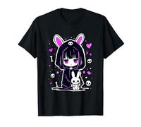 Cute Goth Bunny Kawaii Anime E-Girl Grunge Soft Gothic Maglietta