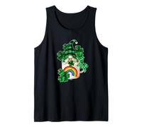 Cute Green Shamrock with Coffee GNOME for St. Paddys Day Canotta