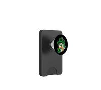 Cute Green Shamrock With Coffee Gnome For St. Paddys Day PopSockets PopWallet per MagSafe
