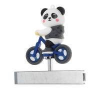 Cute Grey Panda Dashboard Ornament Reusable Car Interior Decoration