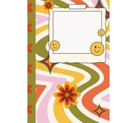 Cute Groovy Composition Notebook - Retro Hippy Aesthetic Journal for School & Writing, Vintage 70s Vibes Lined Notebook