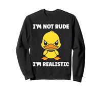 Cute Grumpy Duck Animal Funny Defiance Not Rude Felpa