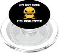 Cute Grumpy duck Animal Funny Defiance not rude PopSockets PopGrip per MagSafe
