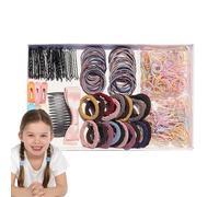 Cute Hair Accessories Set | Ponytail Holders Colorful Elastic Bands Set