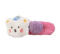 Cute Hair Pins, Plush Hair Clip, Bear Cartoon Hairclips, Colorful Styling Accessory, Decorative Headdress Piece, for Dates School Travel Outings, 5.12x1.97x1.18 Inches