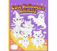 Cute Halloween Animals - Coloring Fun for Little Artists: Simple and beautiful designs that are bold and unique.