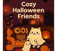 Cute Halloween: Coloring Book Cozy Friends with Adorable Animal Characters & Easy Spooky Designs for Relaxation and Stress Relief