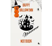 Cute Halloween Composition Notebook: Vintage Halloween Notebook for Kids | 100 Pages | Wide Ruled | 6 X 9 in | Perfect for School, Home, or Office | ... | Witch on a broomstick on the back cover