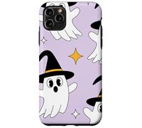 Cute Halloween Ghost Witch Hat Pastel Purple Look Custodia per iPhone 11 Pro Max
