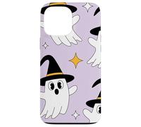 Cute Halloween Ghost Witch Hat Pastel Purple Look Custodia per iPhone 13 Pro Max