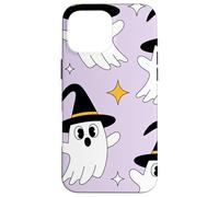 Cute Halloween Ghost Witch Hat Pastel Purple Look Custodia per iPhone 16 Pro Max