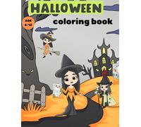 Cute Halloween Little Witches Coloring Book: Halloween Coloring Book