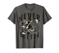 Cute Halloween Skeleton Design Spooky Season Halloween Party Maglietta